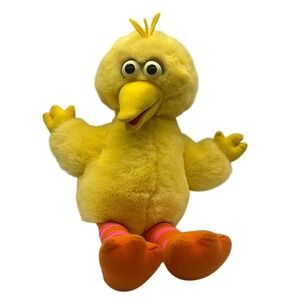 Vintage 1995 Tyco Sesame Street Big Bird Plush  Jim Henson Muppets Toy Retro